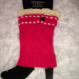 Pink Boot socks